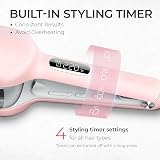 TYMO Rovy Hair Waver Crimper 32mm Dual Voltage Ionic Ceramic Pink view 3