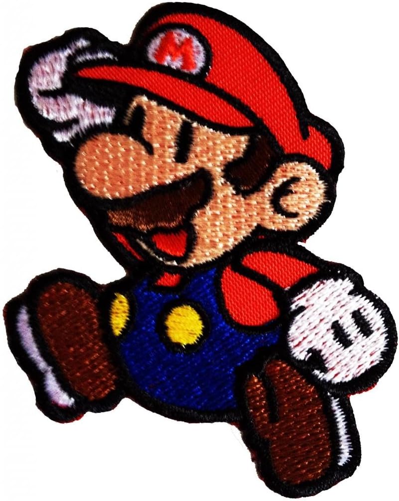 Super Mario Mario Bros Super Mario Video Games Comic Kids Patch 6 5 X 8 Cm Embroidered Iron On Patches Sew On Patches Embroidery Applikations Applique Amazon De Kuche Haushalt