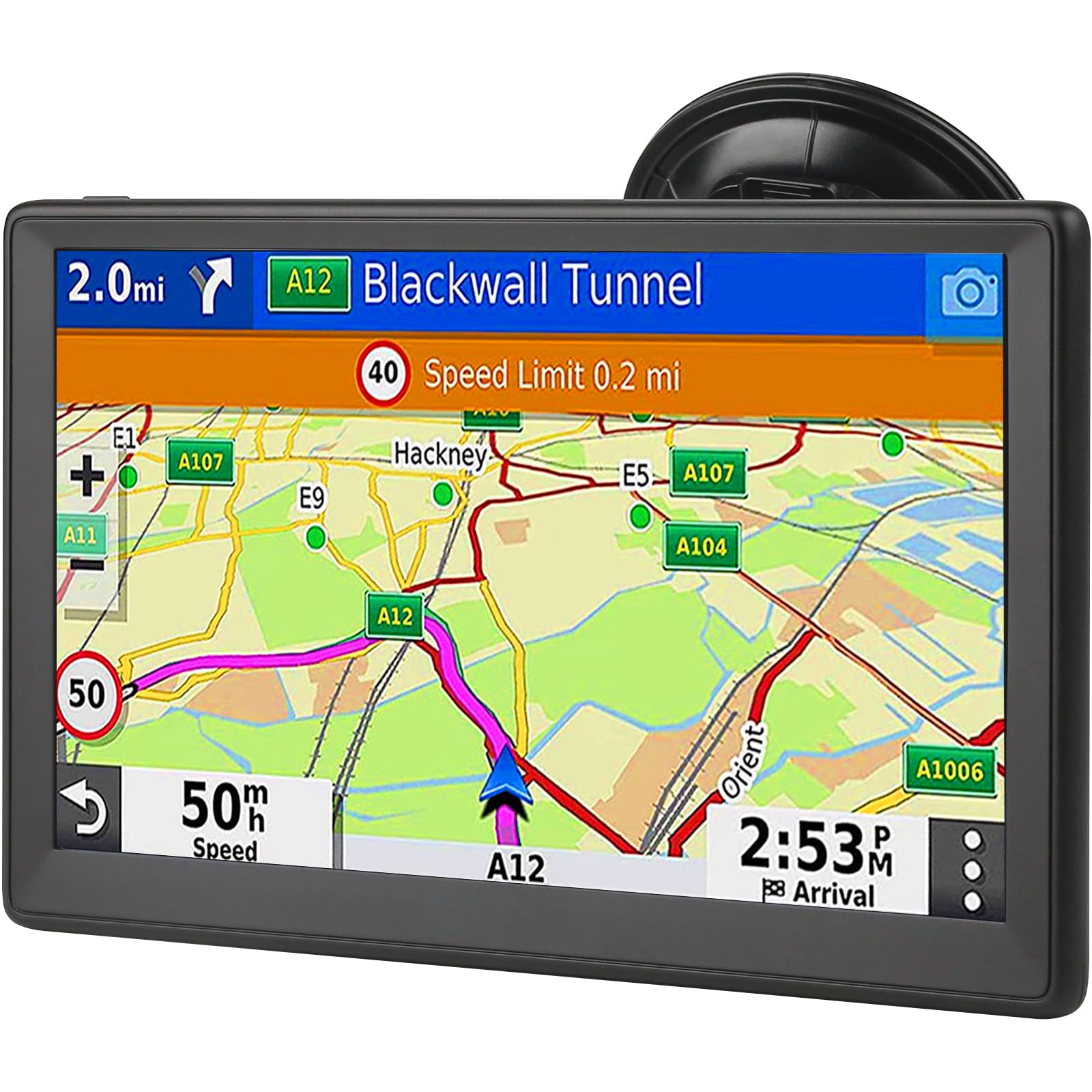 OHREX N76 Bluetooth Sat Nav 798, 7 inch with UK Europe Maps 2024(Free Lifetime Update), Satnav for Car Truck Lorry HGV LGV Motorhome, Speed Cam Alert, Post codes, Lane Guidance