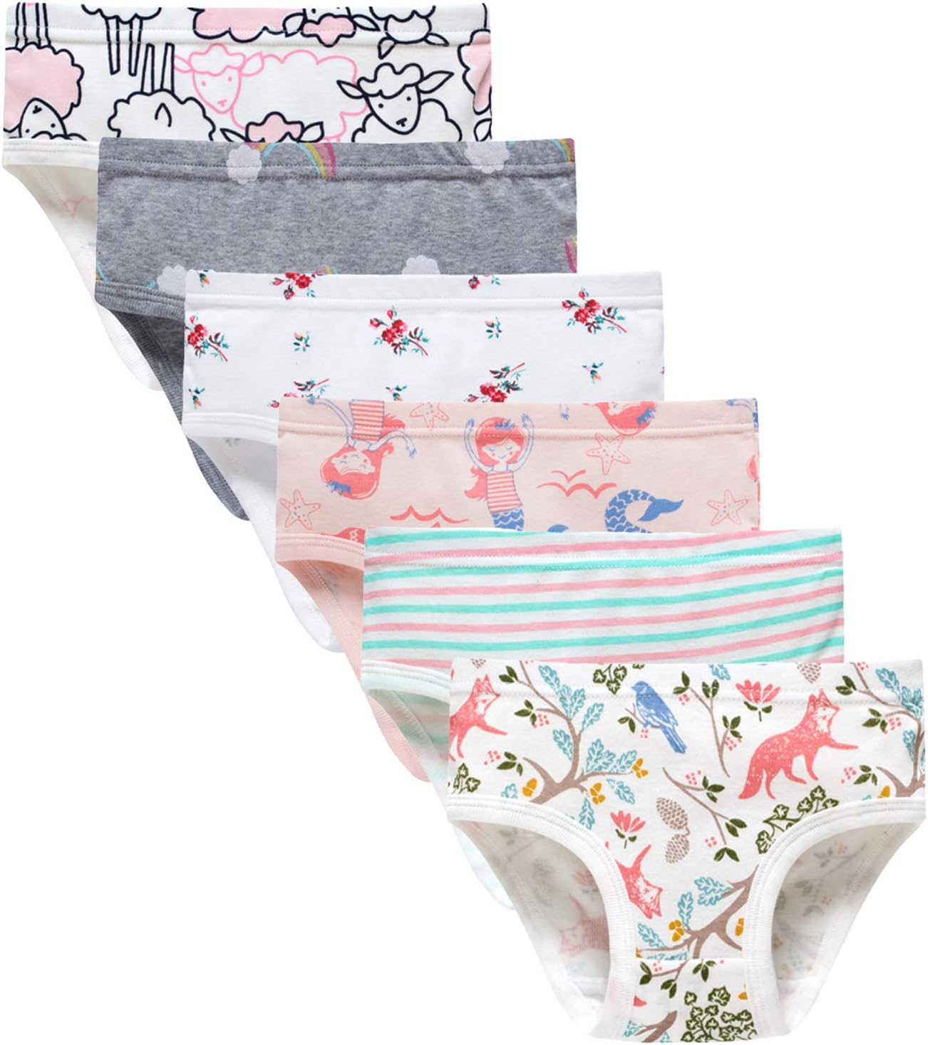 Little Girls Soft Cotton Underwear Bring Cool Breathable Comfort Panties