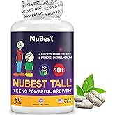 NuBest Tall 10+ Premium Bone Strength Formula, Enhanced Immunity and Overall Health for Age 10+ with Calcium, Vitamin D3, Vitamin K2, and Multivitamins | 60 Capsules | 1 Month Supply