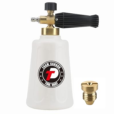 Tool Daily Pressure Washer Foam Cannon for Car Wash, Snow Foam Lance, Additional Orifice Nozzle 1.1mm, 1/4 Inch Quick Connect