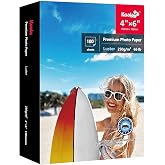 Koala Photo Paper Resin Coated 4x6 Inch Luster Photo Printer Paper 66lb