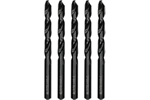 DelitonGude 13/32 inch HSS M35 Cobalt Twist Drill Bits,High Speed Steel,Pack of 5,Suitable for Hard Metals, Stainless Steel, Cast Iron and Other Hard Material(13/32inch)
