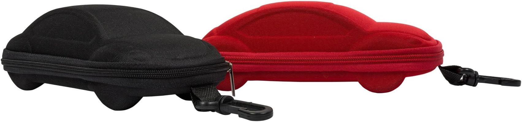 Set of Eyeglass Cases - Fun Hard Holders for Glasses With Clip On Hooks - For Kids Boys and Girls