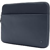 Incase A.R.C. Laptop Sleeve 14 Inch – MacBook Case with Faux Fur Lining, External Pocket – Fits MacBook Pro Air Lenovo Dell HP – Laptop Cover, Computer Case - Travel, Work, College - Navy