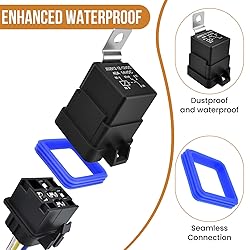 ZDRU 2 Pcs 5-Pin 12V Waterproof Relay with