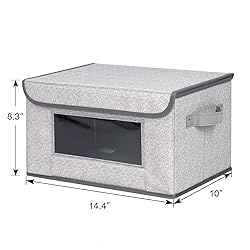 Univivi [4-Pack Fabric Storage Boxes Collapsible