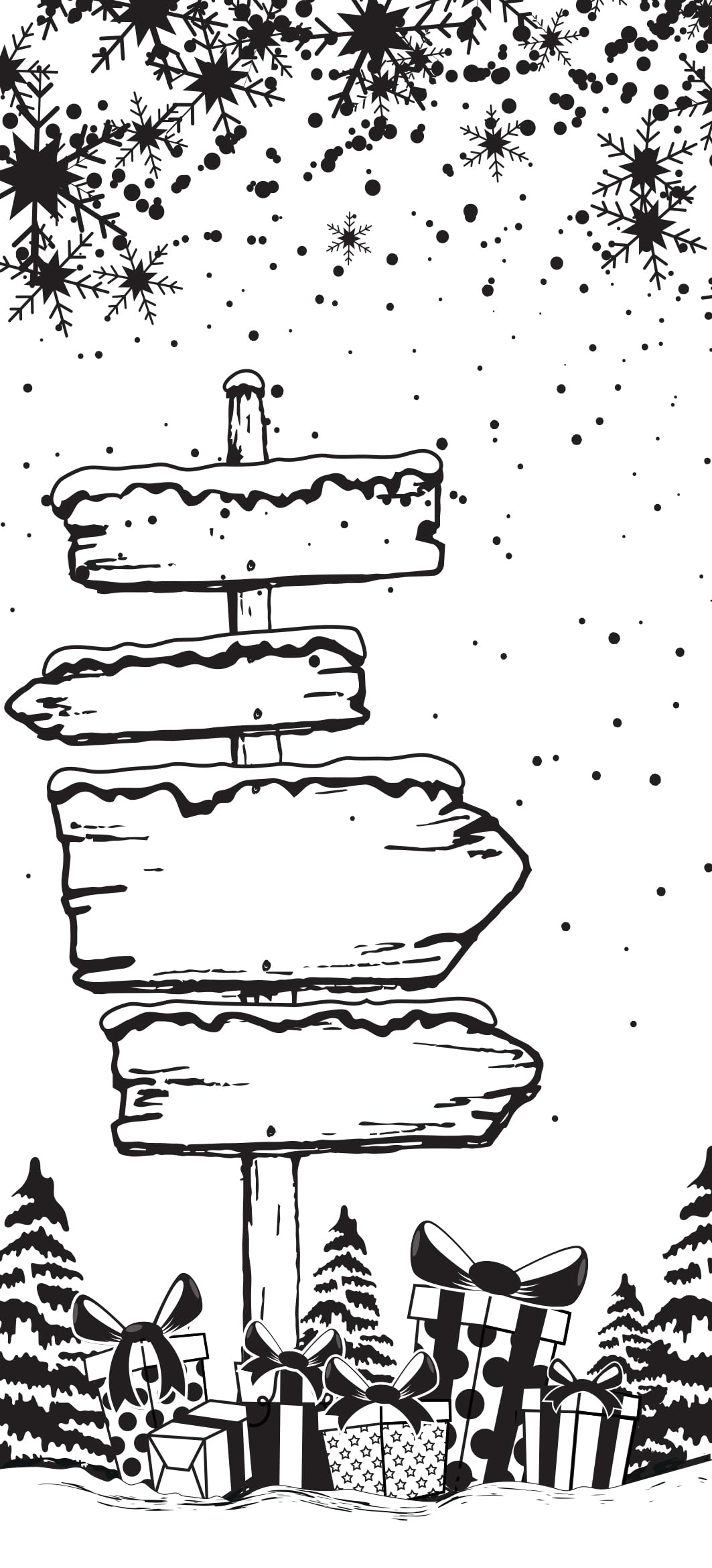 Creative Expressions Designer Boutique-Pre-Cut Stamp-Festive Trail, Grey Rubber, 4 in x 8 in