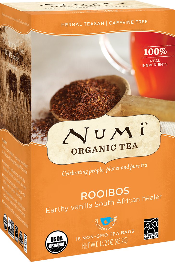 Numi Organic Tea, Rooibos Chai, Caffeine Free Herbal