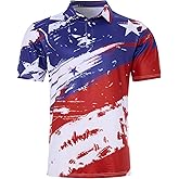 uideazone Golf Shirts for Men Dry Fit Polo Shirt Short Sleeve Moisture Wicking Golf Polos Performance Golf Tennis Shirt