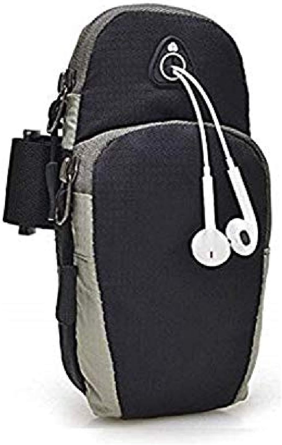 Azacus Mobile Arm Band Pouch,Universal Gym Running Hiking Phone Bag Case Arm Band Cover (Black)