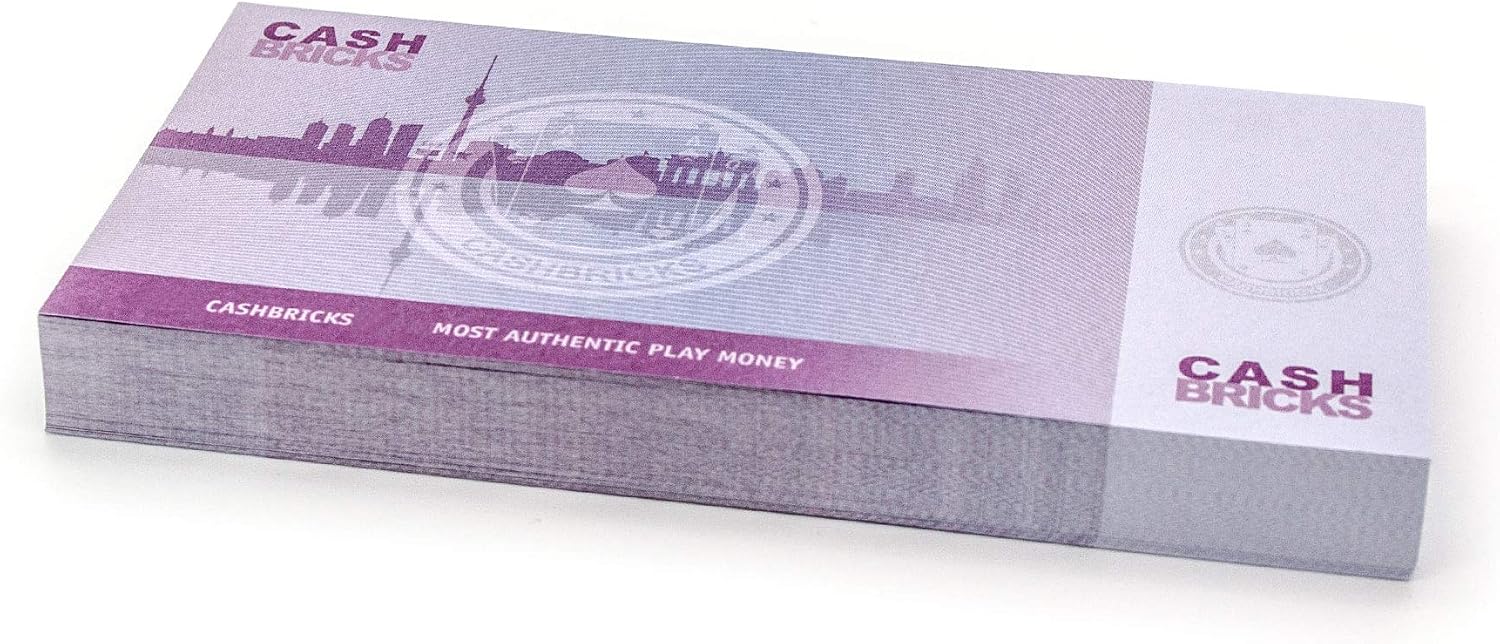 100 x €500 EURO Cashbricks® play money notes - size: 75%, Purple - Image 3