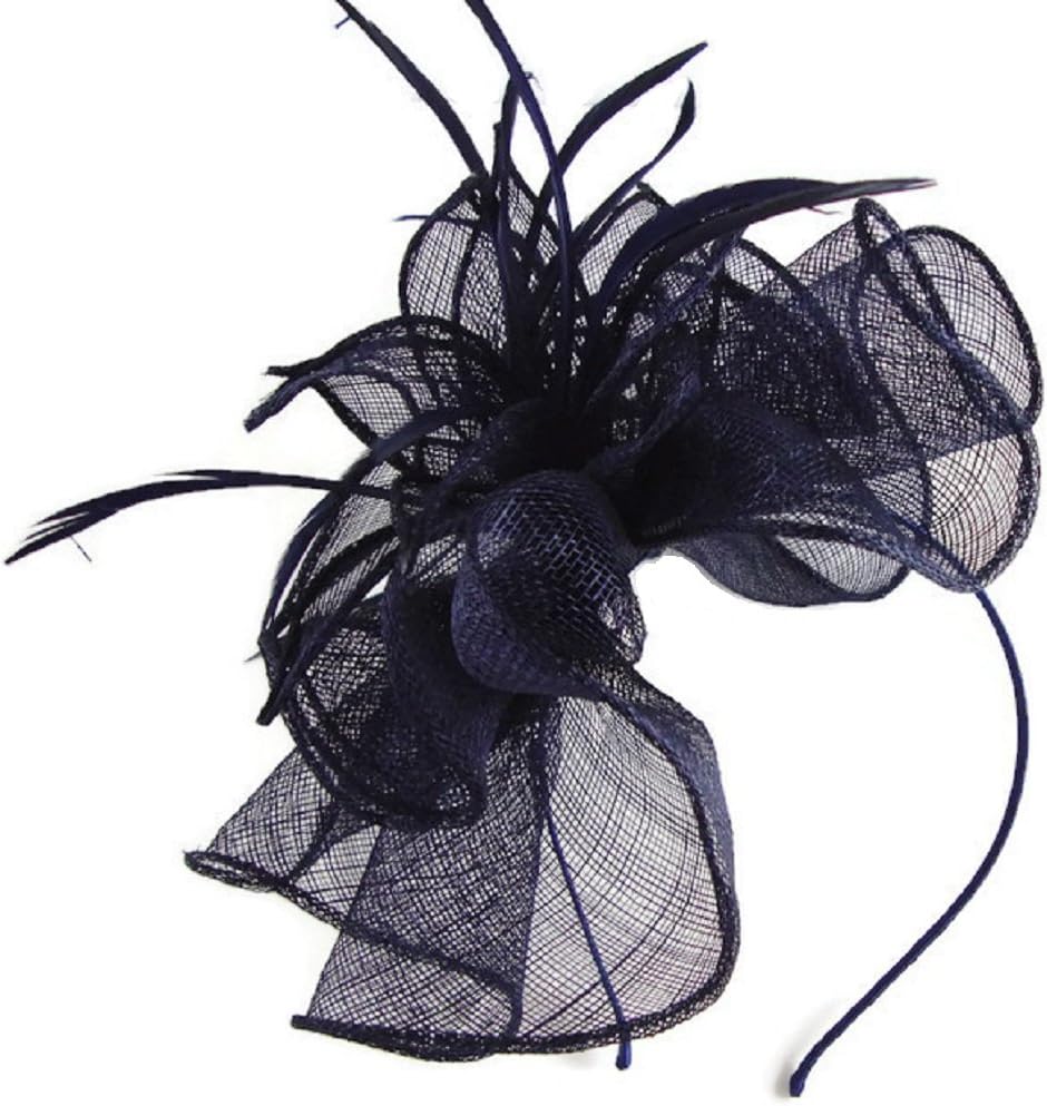 Signature Stunning Large Fan Shaped Feather Tendrils Headband Fascinator