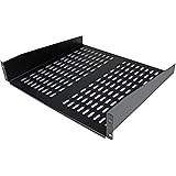 StarTech.com 2U Server Rack Shelf - Universal Vented Cantilever Tray for 19" Network Equipment Rack & Cabinet - Heavy Duty St