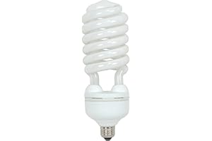 Satco Products S7337 55-Watt (250-Watt) 3700 Lumens Hi-Pro Spiral CFL Soft White 2700K Medium Base 120-Volt Light Bulb