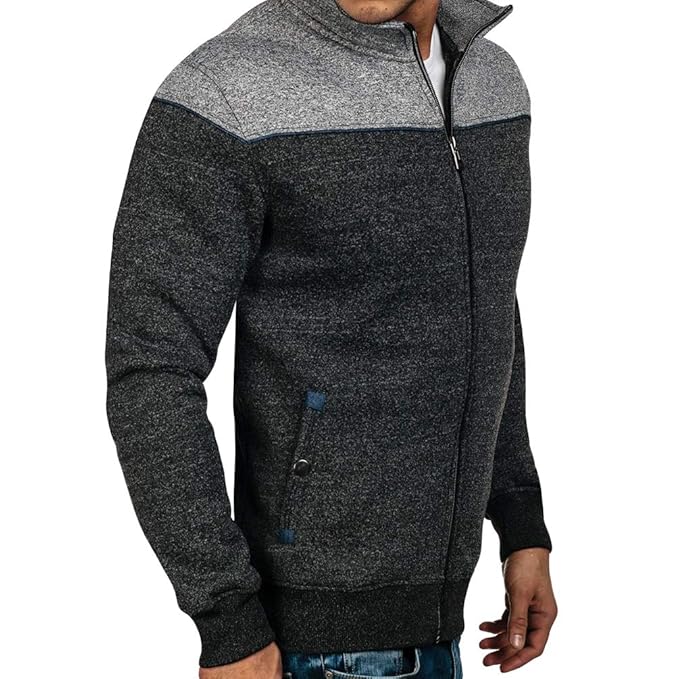 sudadera cremallera sin capucha