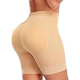 Werena Butt Lifting Shapewear Padded Underwear for Women Tummy Control Shorts Booty Pads Panties Lace Panty Girdle