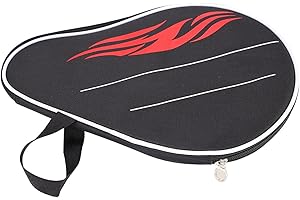 Table Tennis Racket Case Pong Paddle Bat Bag with Balls Pouch Oxford Material