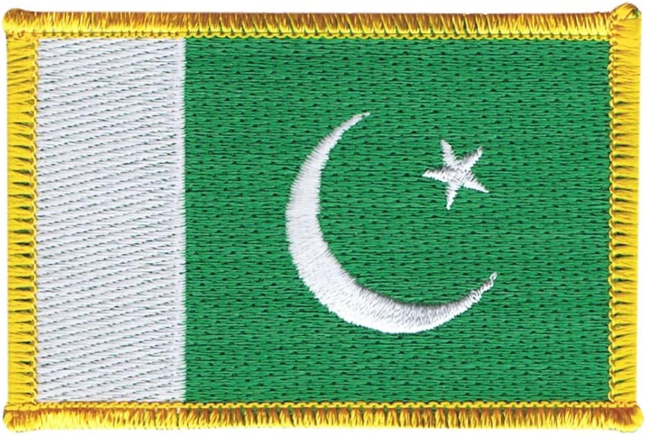 Digni Pakistan Flag embroidered Iron-On Patch + free Sticker
