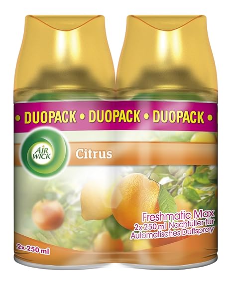 Air Wick Freshmatic Max Automatisches Duftspray Nachfüller, Citrus, Duo-Pack (2 x 250 ml)