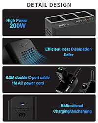 LKTOP 200W Mavic 3 Series Battery Charging Hub with