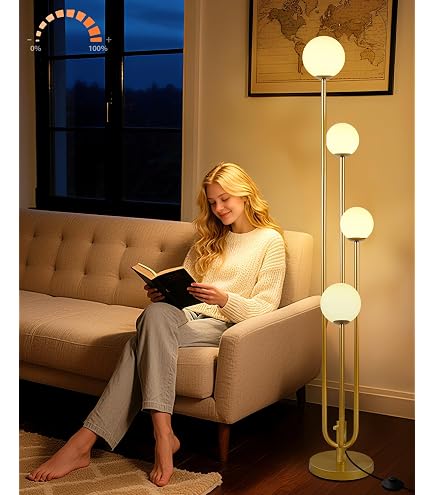 Ikea Simrishamn Floor lamp with LED Bulb Chrome Plated Opal Glass