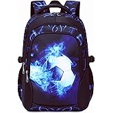 RBYGPL Boys Backpack For Elementary Middle Kids School Bookbag Waterproof School Bags 18 Inch (1-Phantom Blue)