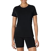 Amazon Essentials Women's Active Soft Cotton Regular Fit Crewneck Short Sleeve Lightweight Yoga Workout T-Shirt