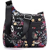 STUOYE Nylon Multi-Pocket Crossbody Purse Bags for Women Travel Shoulder Bag