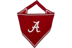 Pets First NCAA Alabama Crimson Tide Tie Bandana, Large/x-Large. Dog Bandana Scarf Bib for Pet Cat Dog. The Ultimate Game-Day, Party Bandana (AL-3550-L-XL)