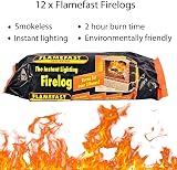 Flamefast Smokeless Firelogs Open Fire Chimineas 12 Logs Individually Wrapped view 5