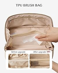 EACHY Personalized Makeup Bag, Travel Cosmetic Bags