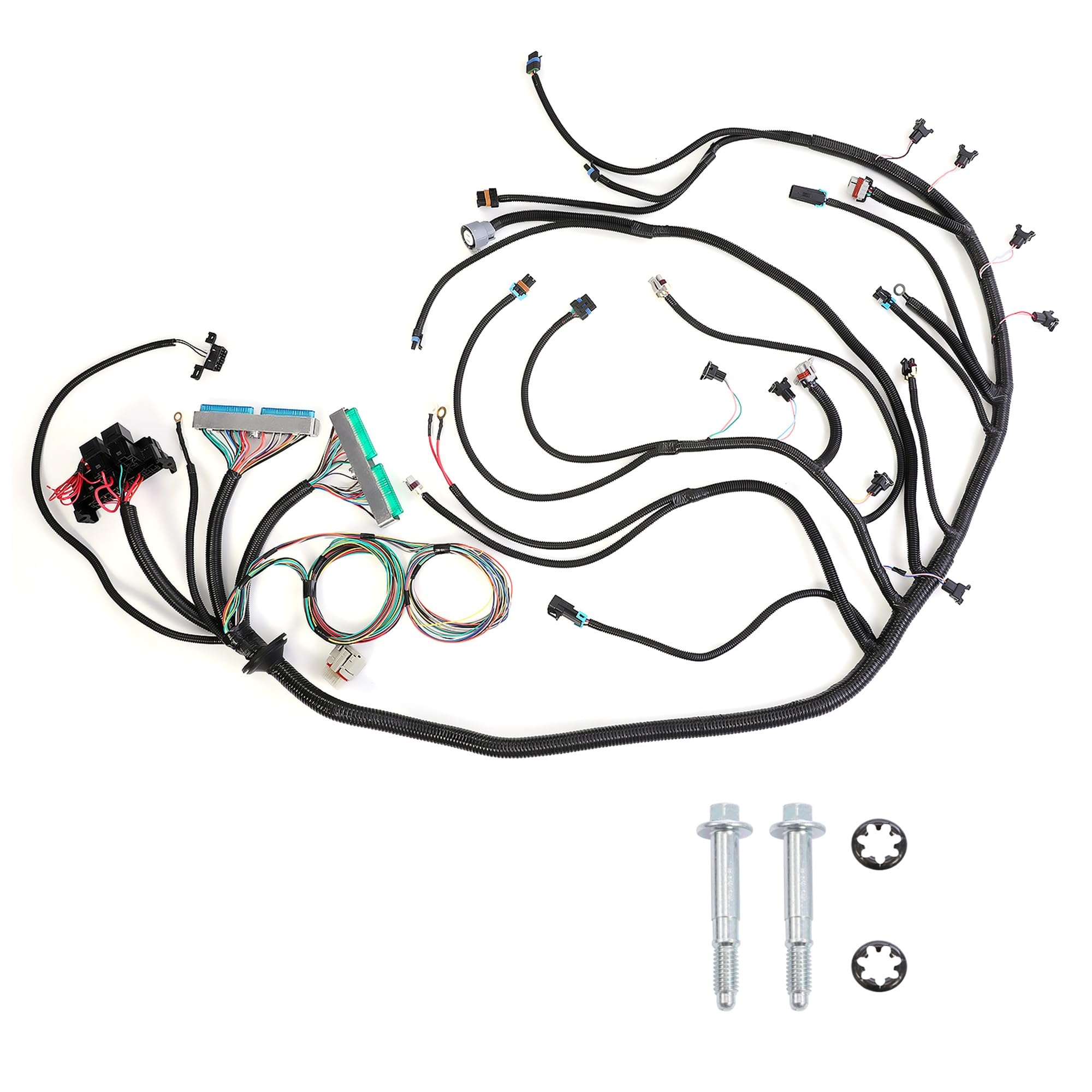 Photo 1 of Standalone Wiring Harness, 4L60E DBW, Green/Blue PCM, Compatible with 1997-2004 GM LS1 Vortec Engine 4.8 5.3 6.0 L, LS Swap Engine Harness, Stand Alone Wire Harness, Drive by Wire Throttle Body