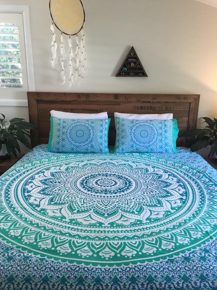 Handloom House Indian Mandala Throw Duvet Donna Cover King Size Bedding Duvet with Pillow Cover Decor Badding Art