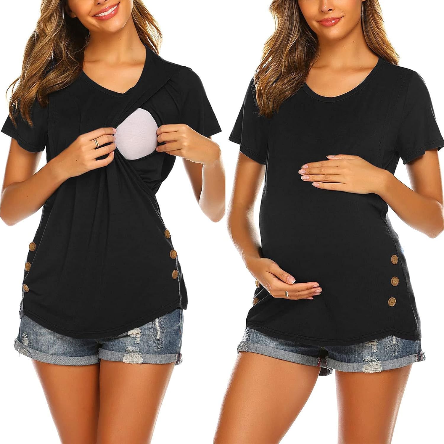 spring maternity shirts
