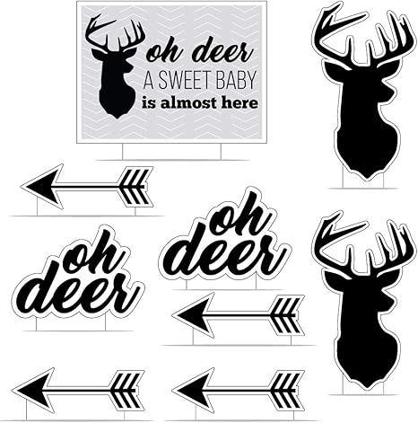 Amazon Com Victorystore Baby Shower Decorations Oh Deer A Sweet