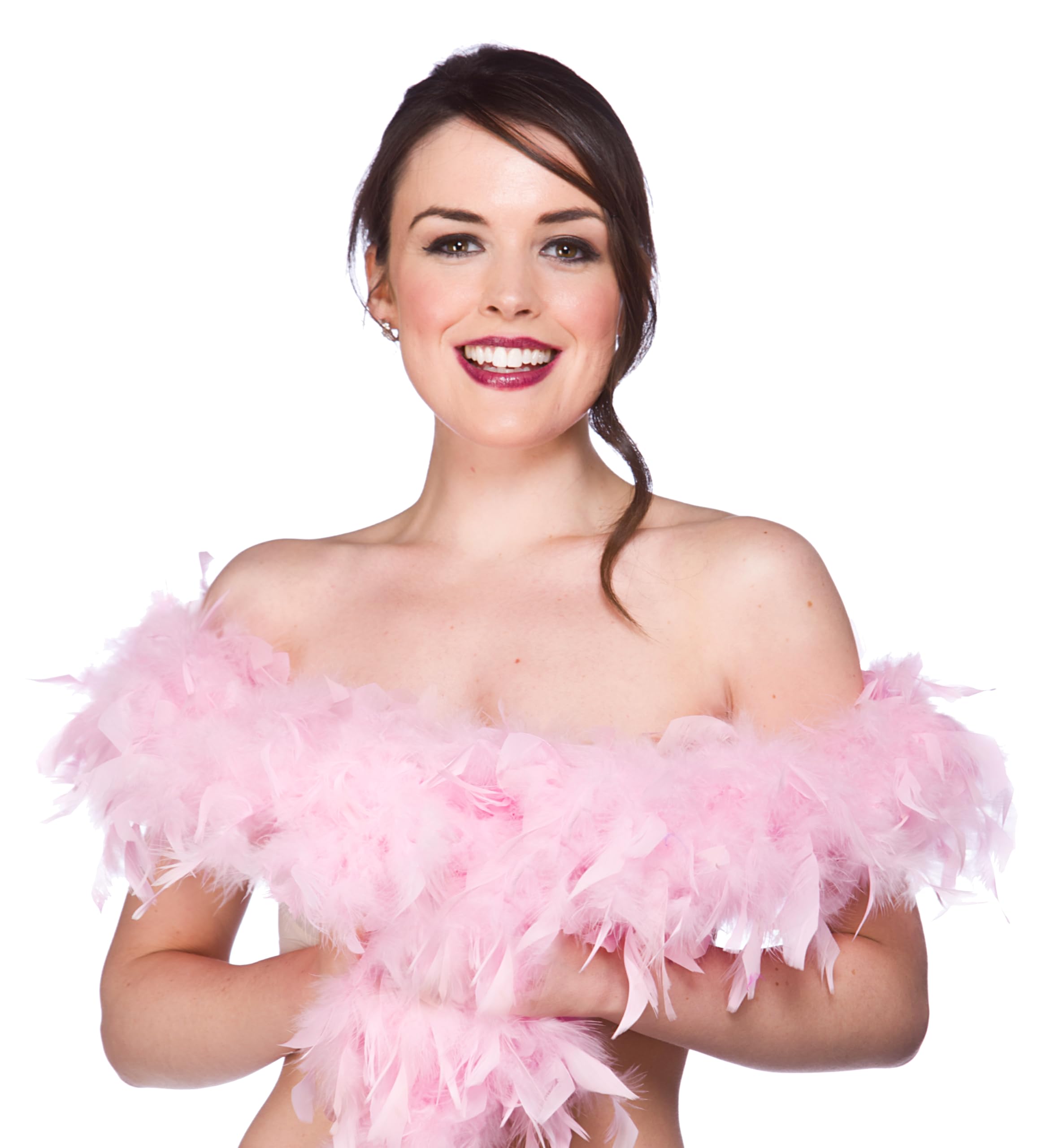 Wicked Costumes Adult Unisex Feather Boa Fancy Dress Accessory - Baby Pink