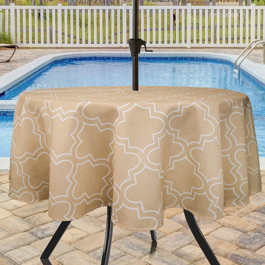 Best round table cloth with zipper
