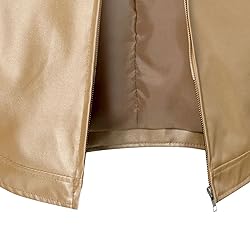 SWJGLITTR Men Slim Fit Motorcyle Leather Jacket