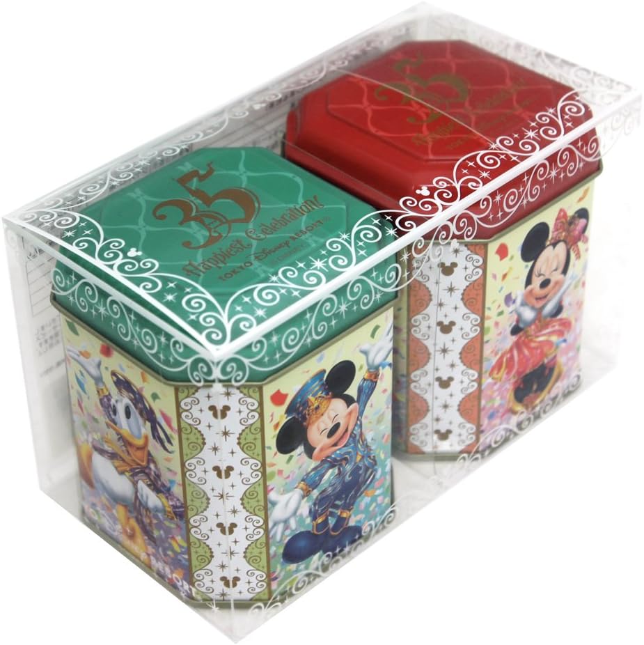 Amazon Co Jp 東京 ディズニー リゾート 35周年 Happiest Celebration 2缶セット アソーテッド ティー ジャスミン 紅茶 ミッキー ミニー 他 リゾート限定 おもちゃ