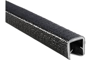 Trim-Lok 1660SB3-349-25 PVC/Metal Range Fit Trim, 0.723" Height, Fits Edge 0.250" to 0.500", 25' Length