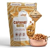 Snackathon Caramel Bits, 11 OZ Resealable Bulk Bag, Unwrapped Classic Sweet &amp; Buttery Caramel Chips for Baking, Melting &amp; Candy Making, Made in USA