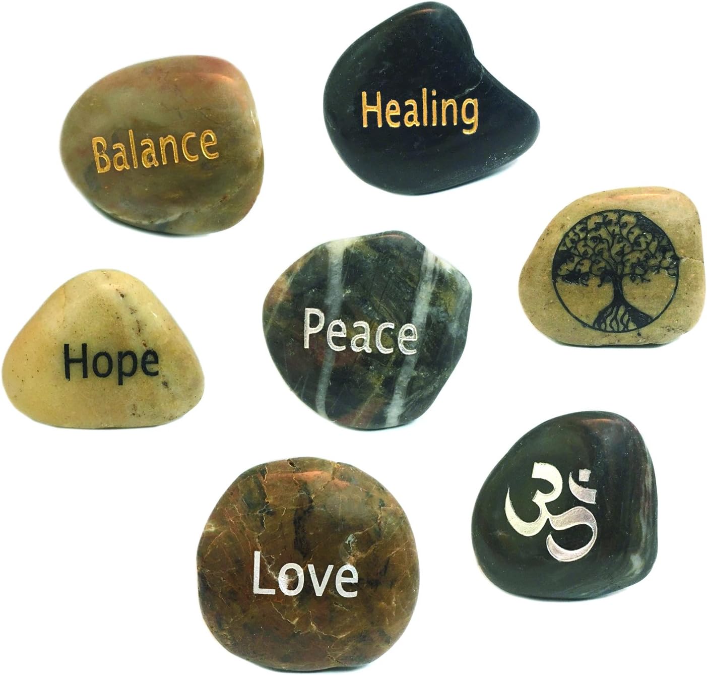 River Stone Magnets Zen 7-Pack