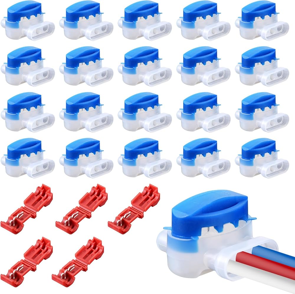 Smilcloud 20PCS Waterproof Wire Connectors for Lawnmower & Irrigation