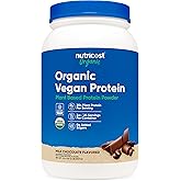 Nutricost Organic Vegan Protein Chocolate (2 LB) - Gluten-Free, GMO-Free