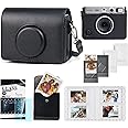 Fuji Instax EVO Camera Case with Mini Photo Pouch, Album, Frames, Screen Protector Accessories Kit - Vintage Black