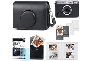 CAIYOULE Camera Case for Fujifilm Instax Mini EVO, Fuji Mini EVO Carrying Bag with Mini Photo Pouch, Album, Frames, Screen Pr