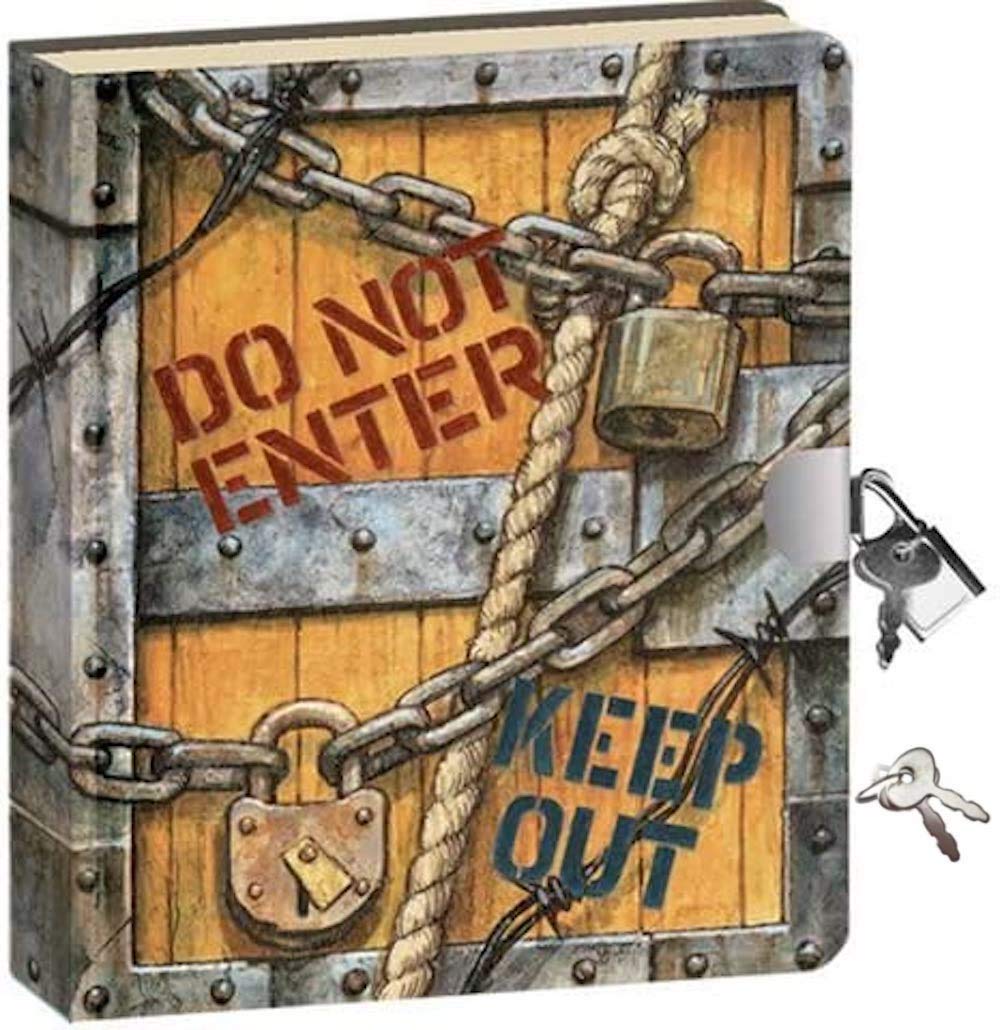 Peaceable Kingdom Kids Diary With Lock and Key Now with Spare Keys (Keep Out)