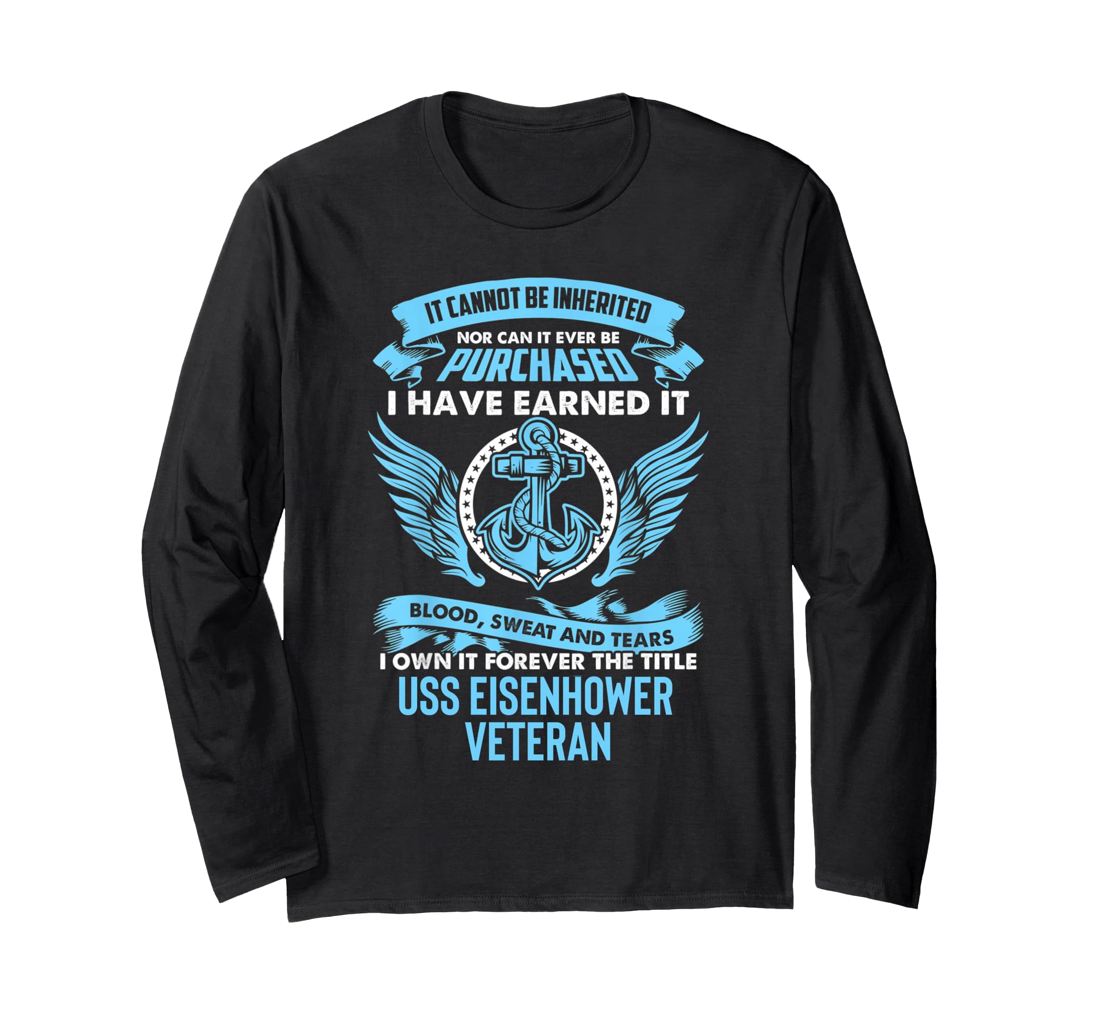 USS Eisenhower CVN-69 Aircraft Carrier Long Sleeve T-Shirt